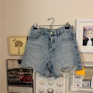 PacSun Denim Blue Women's Shorts Size 29 High Rise Relaxed